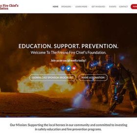 Fresno Fire Chief's Foundation Landing Page